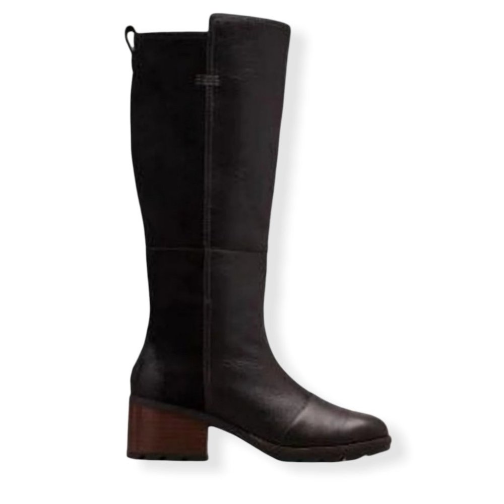NEW Sorel Cate Tall Waterproof Boot Black 8